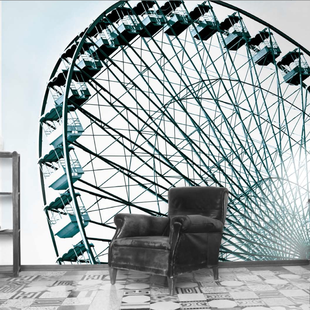 The wheel, Riesenrad Tapete DesignTapete