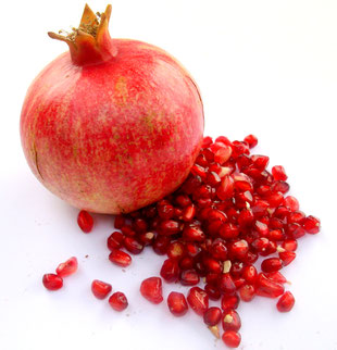 Ausgereifte frische Granatapfelfrucht