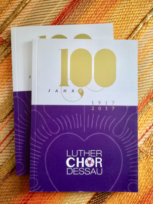 Titelseite der Festschrift zum 100. Jubiläum des Lutherchores.