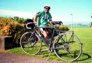 John mein erster Begleiter, ein begeisterter Renn-Radler