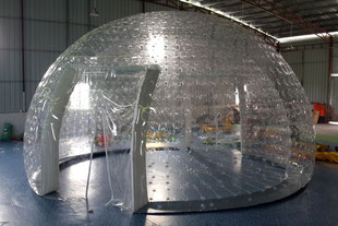 Stand Gonfiabile Cupola Trasparente ad Aria Prigioniera