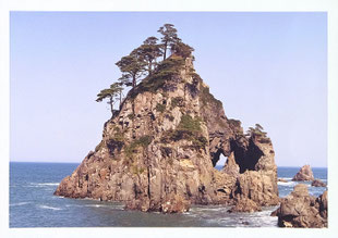 三鉄沿線屈指の名所　小袖海岸(1989年撮影)