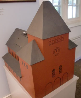 Modell der Wallfahrtskirche im Stiftsmuseum