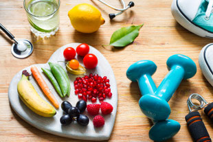 Frische Lebensmittel zur Unterstützung von Darmgesundheit und Ernährung