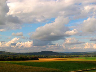 die weite Landschaft vor Epinal