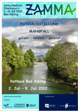 Ausstellung Mangfall 2022, Plakat, Zamma