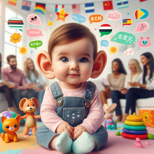 赤ちゃんはどこで生まれるかわからないので、どんな言語でも学ぶことができる