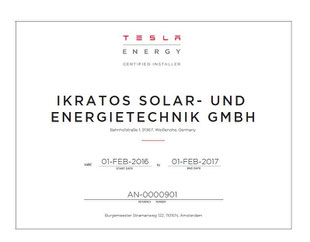 Tesla ikratos Powerwall Speicher Bayern