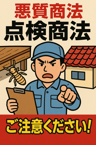 点検商法の注意喚起画像