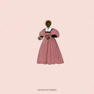 1530s Italian Dress with Balzo © Epochs of Fashion