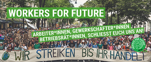 Petition: Gewerkschaften - unterstützt die Klimastreiks! Bild: FRIDAYS FOR FUTURE scrsht