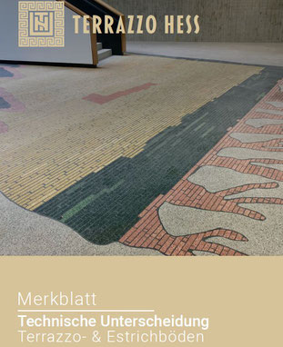 Unterscheidung von Terrazzoböden und Sichestrichen