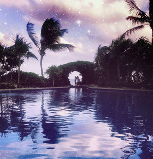 Das Bild wurde in Pablo Escobars Mansion aufgenommen. (Beachfront Tulum).