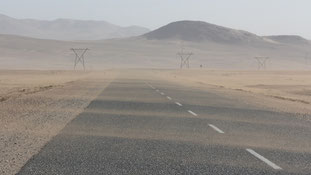 Sandstorm, on the road to Lüderitz