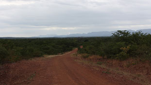 Road to Kariba and the Zimbabwen bush
