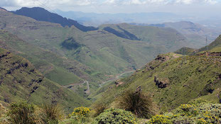 The highlands of Lesotho
