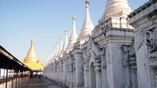 A field of stupas
