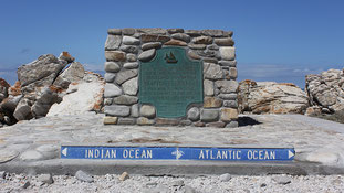 The most southern point of Africa: Agulhas