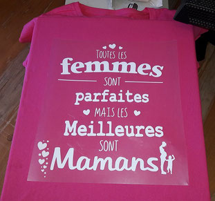 impression flex tshirt femme