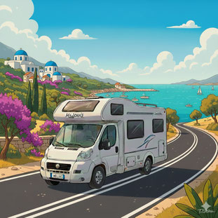 GRECE CAMPING-CAR PHOTO FRANCK DASSONVILLE