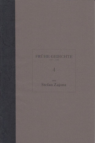 Stefan Zajonz, FG, Poesieheft Bd.4 / Deutpols, 24.09.2000, Bonn-Bad Godesberg