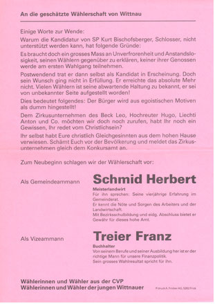 Der Versuch, einen SP-Ammann zu verhindern.