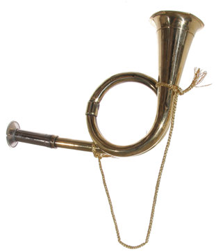 Jagdhorn aus Messing