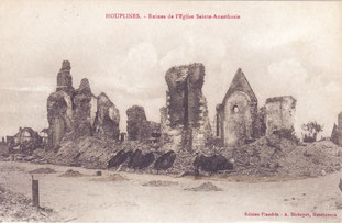 Eglise Ste Anastasie détruite