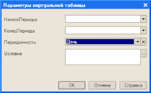Рис. 5.28. Параметры виртуальной таблицы