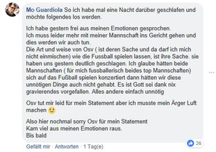 Die Öffentliche Entschuldigung der ASV Hamburg Trainers.
