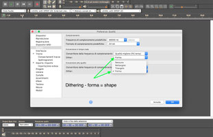 Il dithering in Audacity