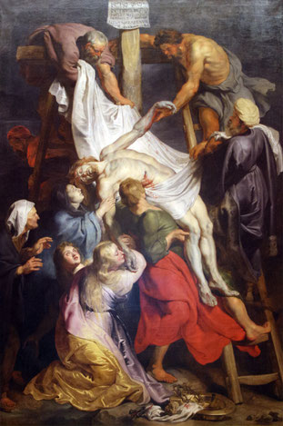 Pierre Paul Rubens - "La Descente de Croix" - 1616-1617 - Toile exposée aux Beaux Arts de Lille.
