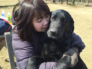 妹と妹の愛犬ラブ