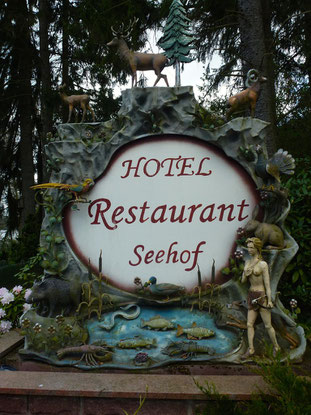 Bild: Hotel Restaurant Seehof - Schild