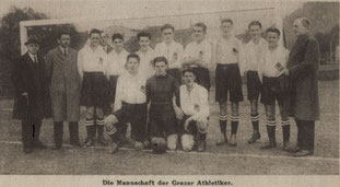 Mannschaft des GAK im Jahr 1923