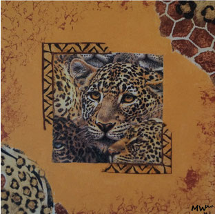 Acrylbild - Leopard