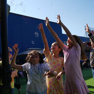 macchina bolle di sapone feste bambini Roma