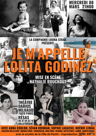 Théâtre : JE M’APPELLE LOLITA GODINEZ CHEREL