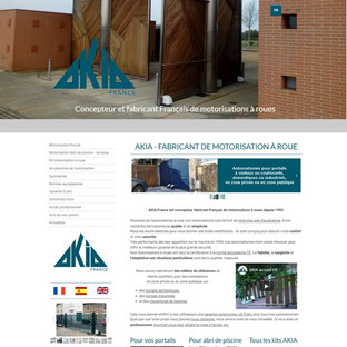 Site Akia France, refonte réalisée par e-cime.fr