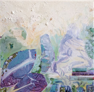 Bandipur II, Mischtechnik auf Leinwand, 30 x 30 cm, 4/20 - Caroline Baum