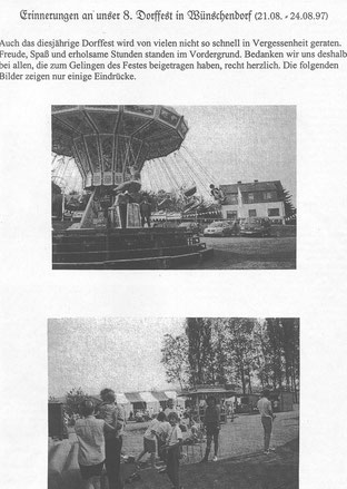 Bild: Wünschendorf Erzgebirge Dorffest 1997