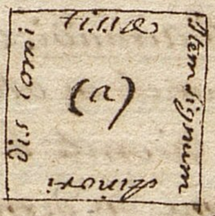 Signature d'Aénor recopiée par Dom Fonteneau