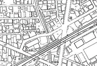 名古屋市都市計画基本図(昭和47年)より