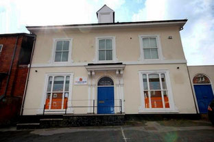 A Victorian house on the Holyhead Road now converted as office premises.