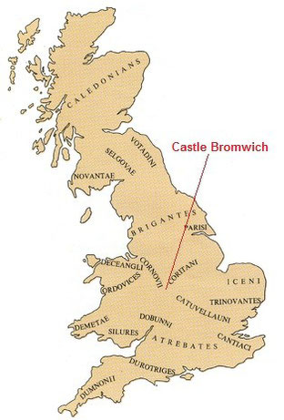 Map showing the main Celtic tribes of Britain