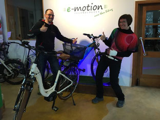 e-Bike Käufer bei e-motion mit dem BH Nitro 29 Speed-Pedelec