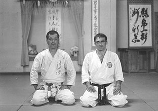 Maître Sano Teruo et Maître Frédéric Dupertout - Yoseikan © Frédéric Dupertout - Les Ecoles Bushido