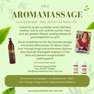 Aromamassage bei Seelenbalsam für Dich (Simone Koppenhöfer) in Schwaigern-Niederhofen bei Heilbronn