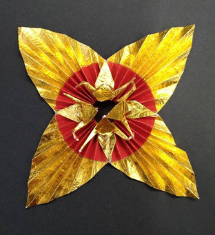 講習作品「扇鶴」