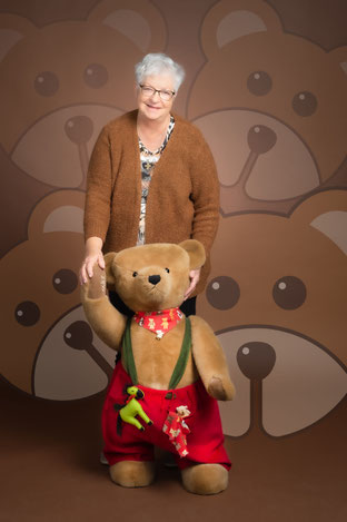 © Dr. Ursula Fellberg, Bruno ein Hermann Hirschaid Teddybär